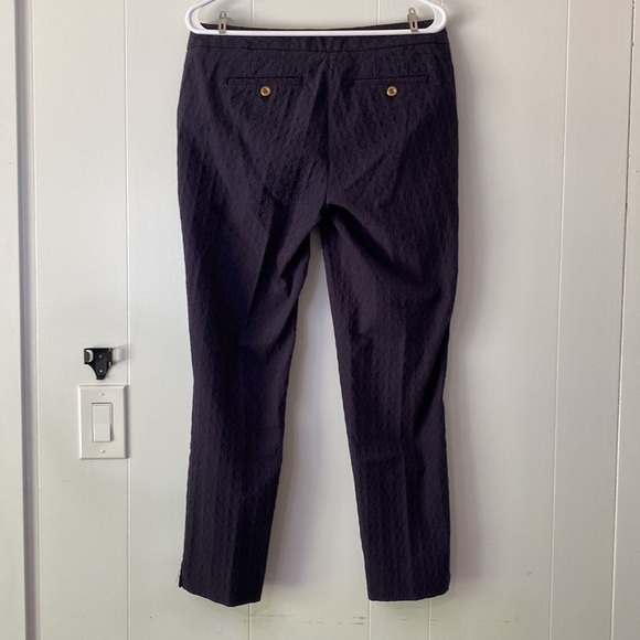 𝅺CYNTHIA Rowley navy stretch crop pants - Picture 4 of 5